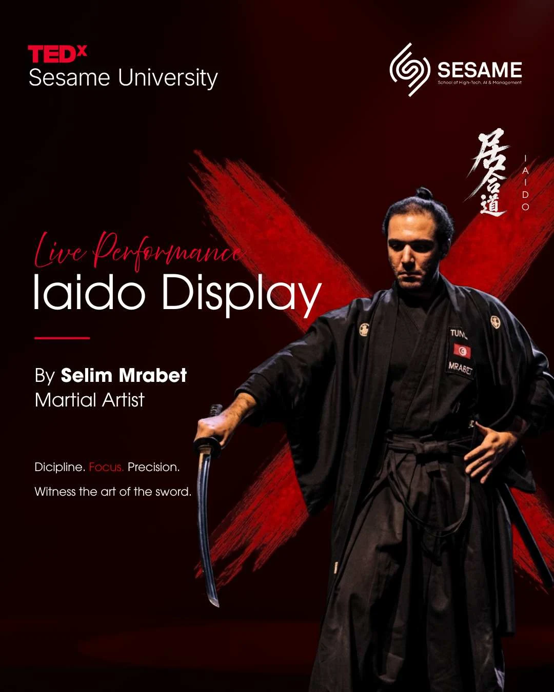 TEDx Sesame 2026 — Iaido Demonstration